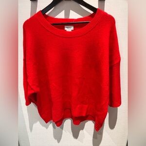 Song of Style Vibrant Red Cowl Neck Sweater